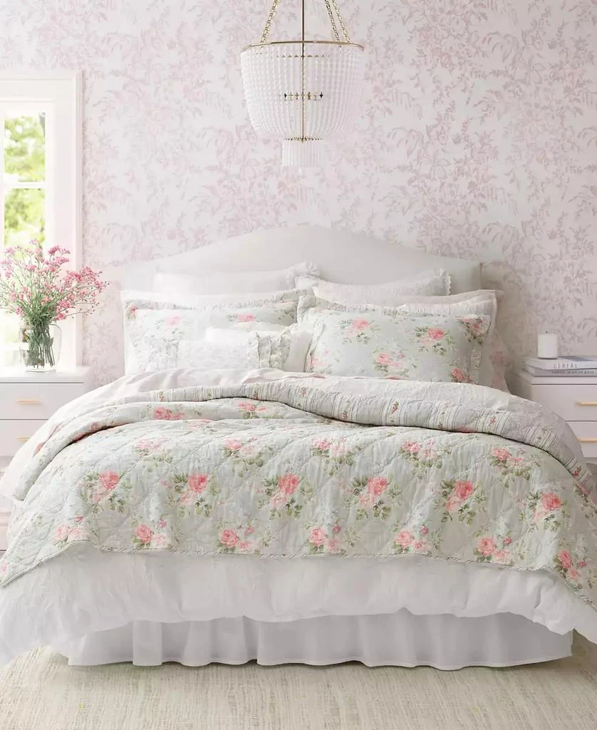 Laura Ashley Melany Cotton Reversible 2-Pc. Quilt Set, Twin 1