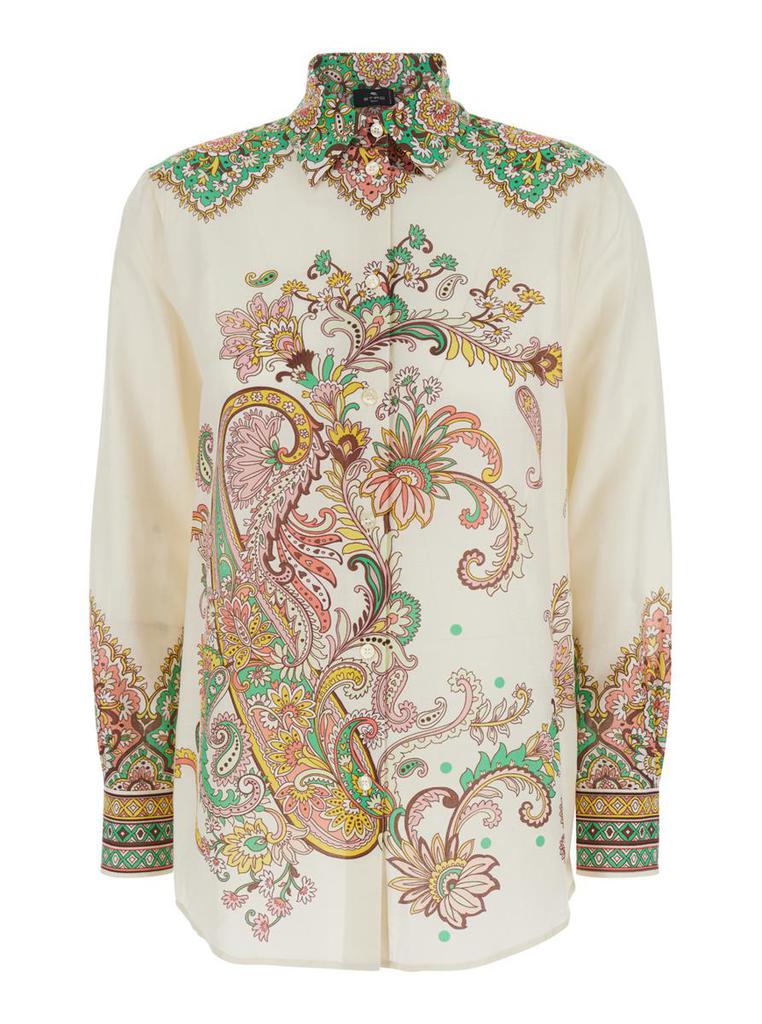 Tシャツ・カットソー ETRO Viscose and silk shirt with iconic motif ETRO Viscose and silk shirt with iconic motif - Shirts