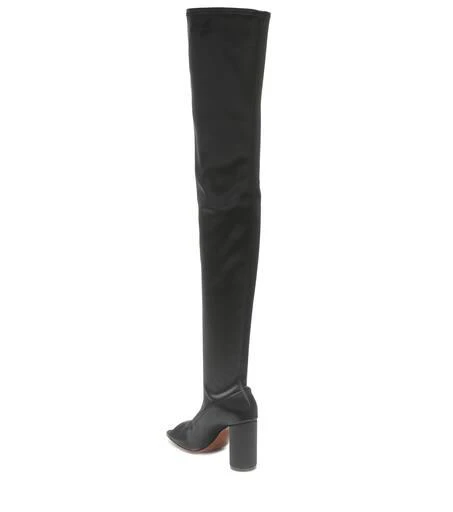 Vetements Cut-out over-the-knee leather boots 3