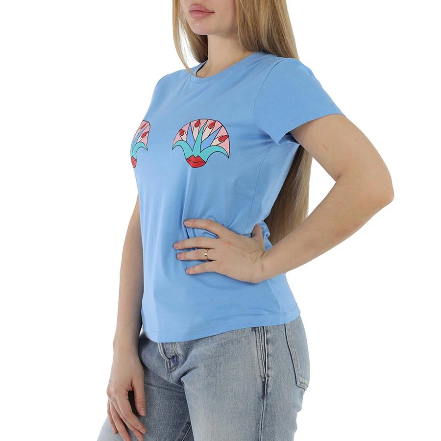 Yazbukey Ladies T-Shirt Light Blue Kiss My Lotus T-Shirt 2
