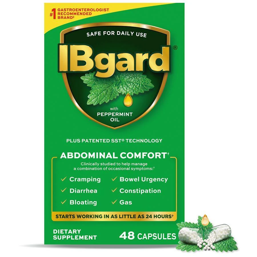 Ibgard Gut Health Supplement, Peppermint Oil Capsule for Abdominal Comfort 1