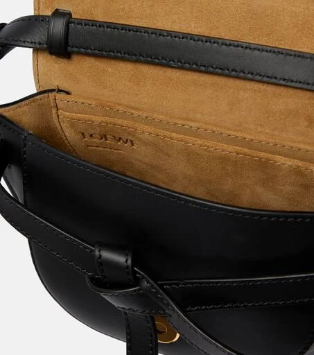 Loewe Gate Dual Mini leather and jacquard shoulder bag 3