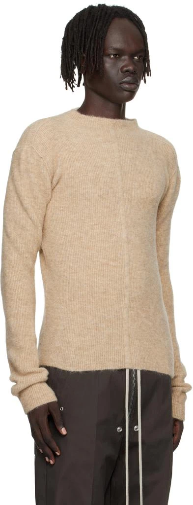 Rick Owens Beige Concordians Headon Pull Sweater 2