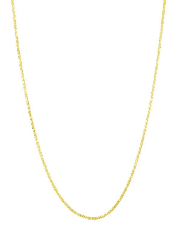 Saks Fifth Avenue 14K Yellow Gold Sparkle Chain Necklace 1