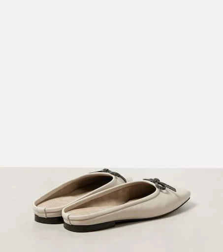 Brunello Cucinelli Monili leather mules 3