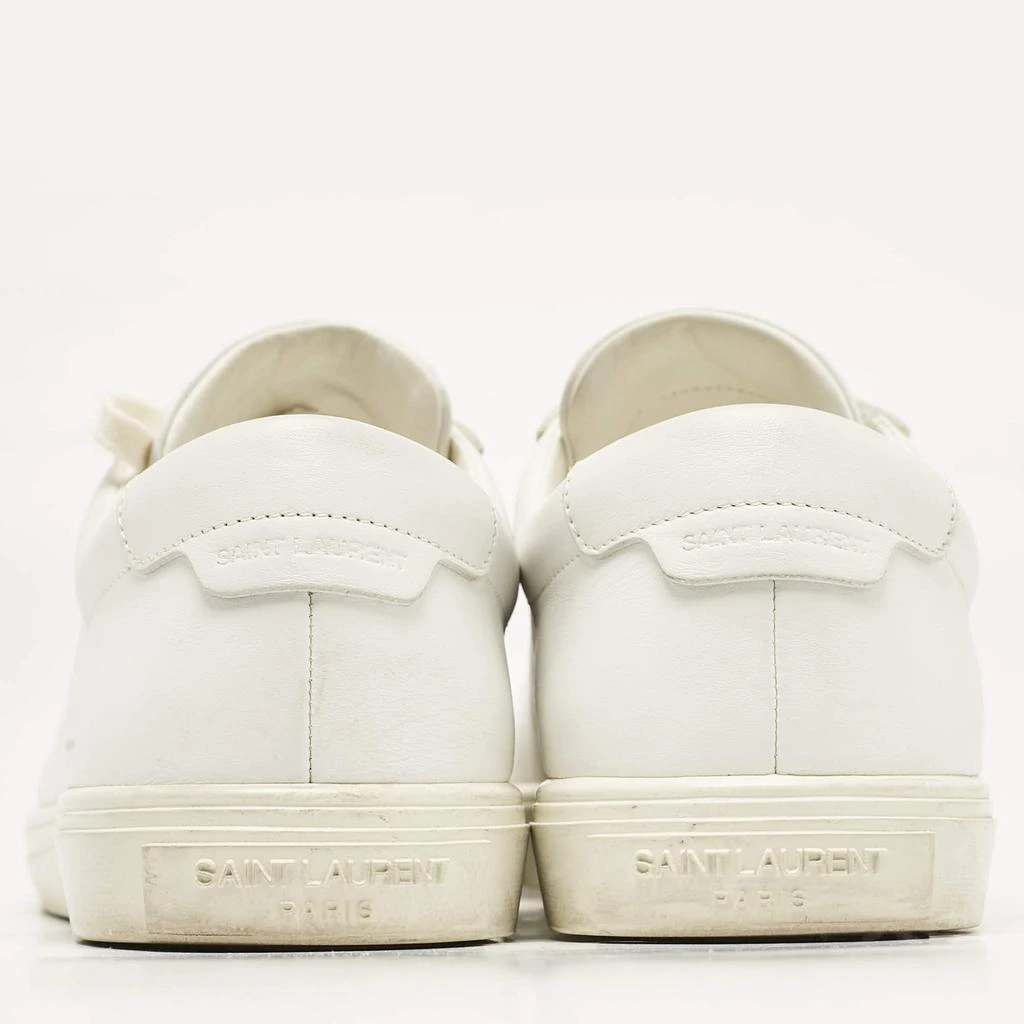 Yves Saint Laurent Saint Laurent White Leather Court Classic Sneakers Size 39 5