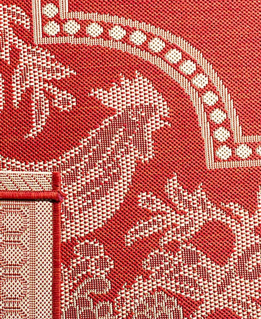 Safavieh Courtyard Red and Natural Sisal Weave Area Rug Collection 3