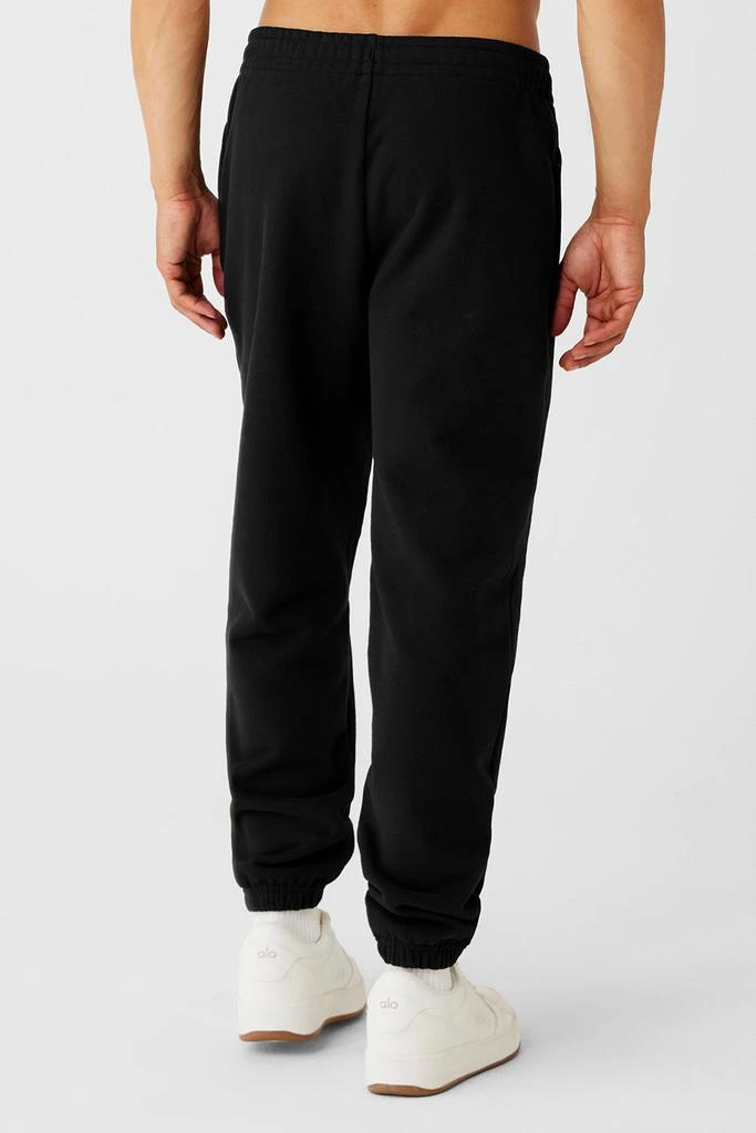 Alo Cuffed Renown Heavy Weight Sweatpant - Black 2
