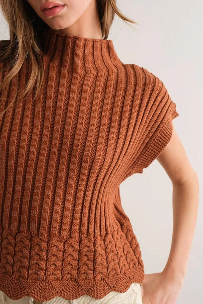 PAPERMOON Papermoon - Mock Neck Sweater Vest 4