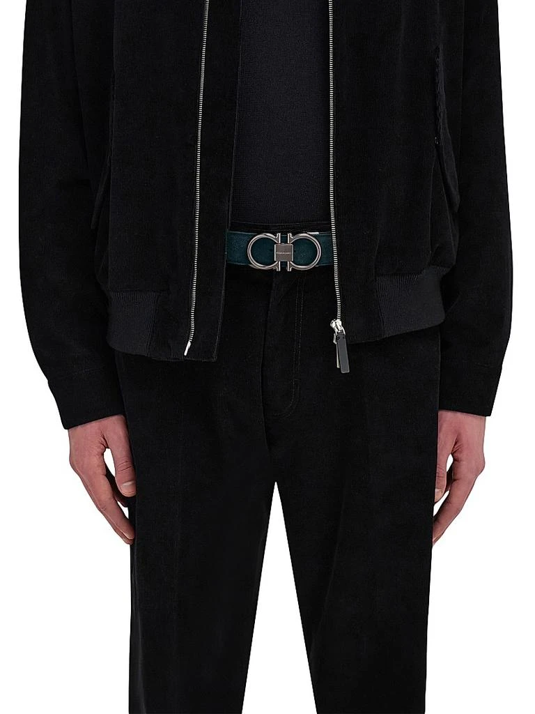 Salvatore Ferragamo Gancini Cut-to-Size Suede Belt 2