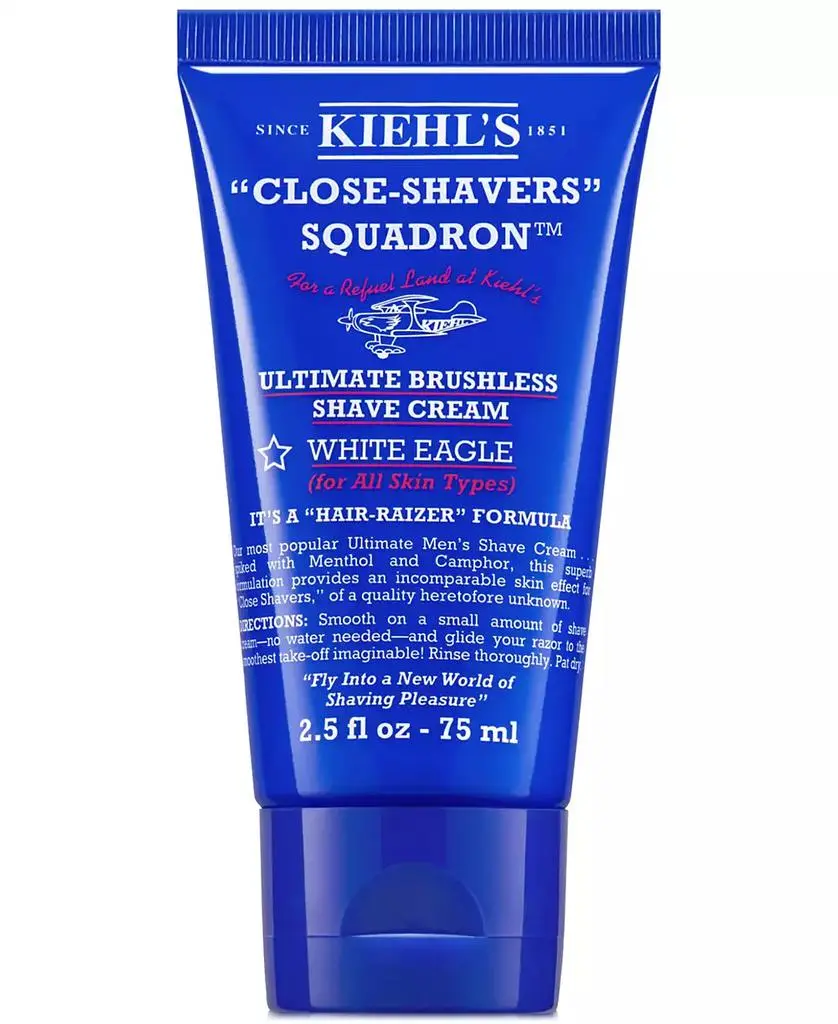 Kiehl's Ultimate Brushless Shave Cream with Menthol - White Eagle, 10-oz