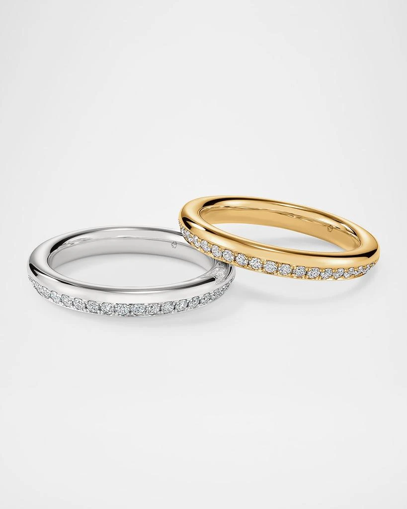 Hearts On Fire Barre 18K Yellow Gold Pave Diamond Band Ring 4