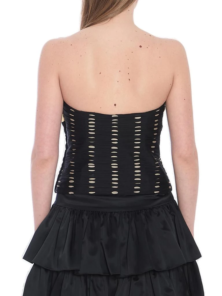 Valentino Valentino Bow Detailed Strapless Top 2