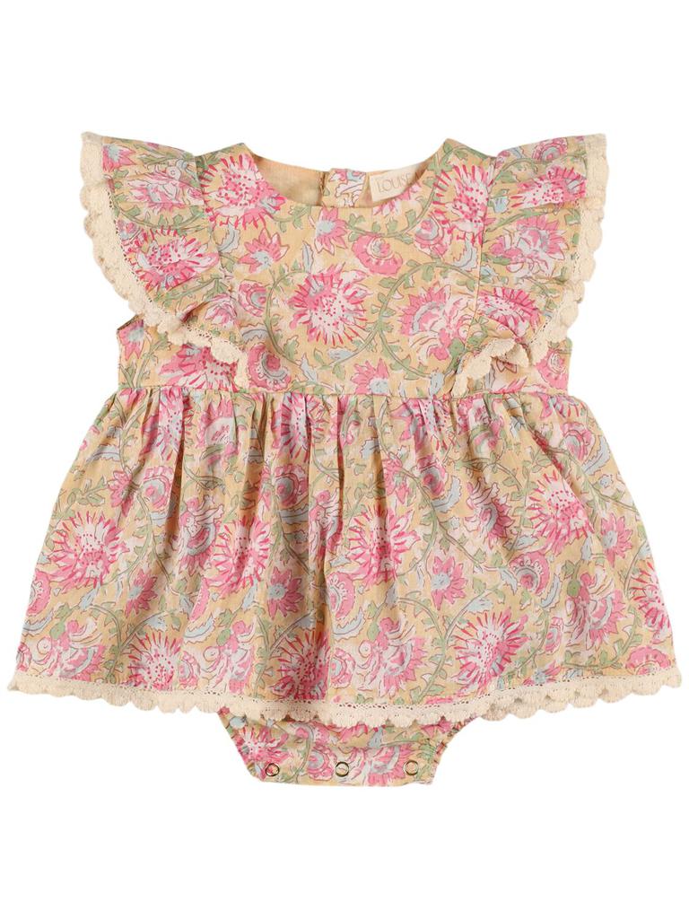 Louise Misha Floral Print Cotton Gauze Dress