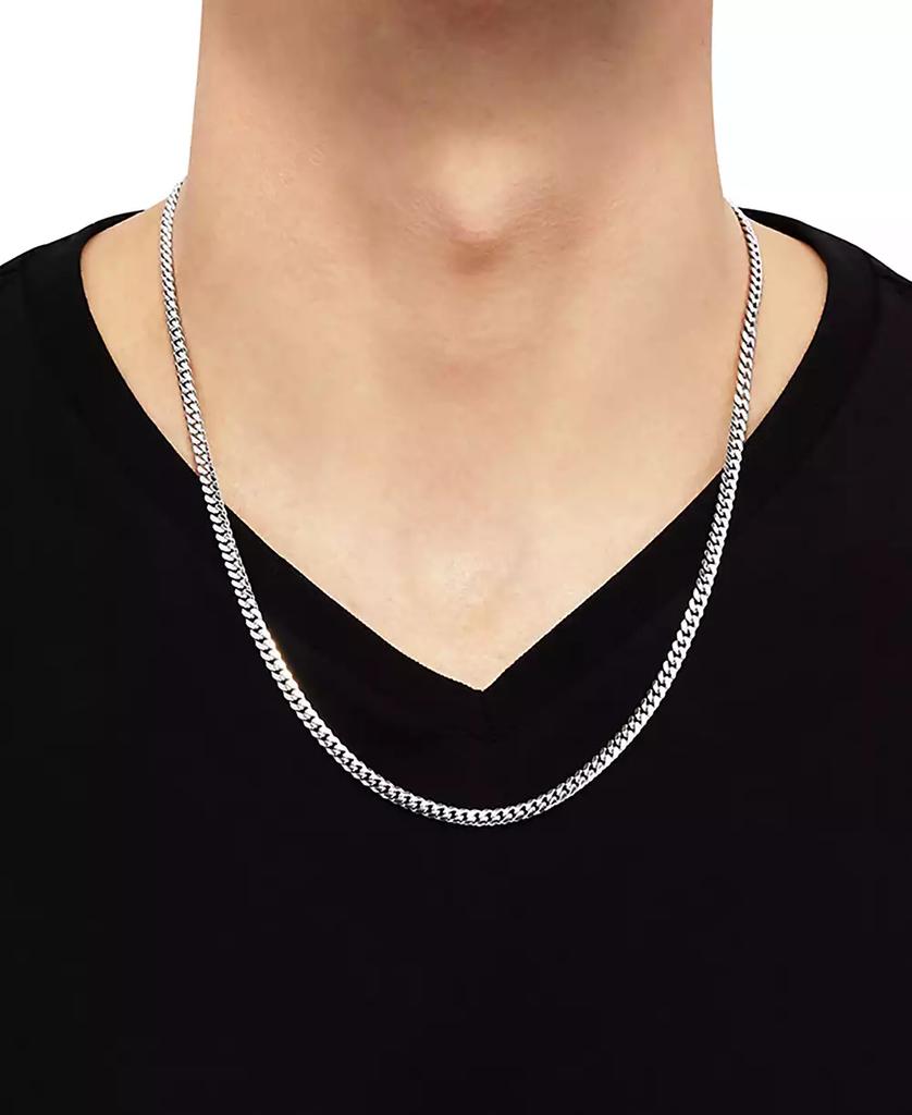 Macy's Cuban Link 22" Chain Necklace in Sterling Silver