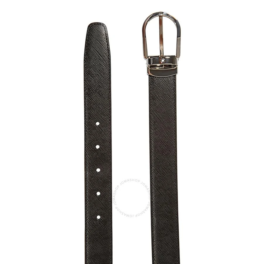 MontBlanc Reversible Leather Belt Saffiano-printed Black/Brown 3