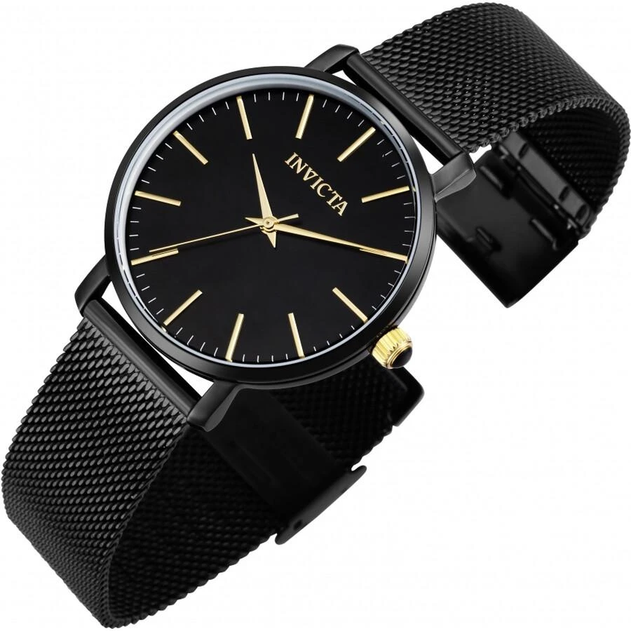 Shop Angel Quartz Black Dial Ladies Watch 39371 on Sale at  display picture 1