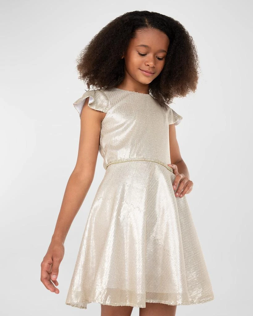 Zoe Girl's Brooklyn Matte Sequin Dress, Size 7-16 4