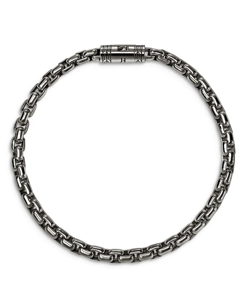 John Hardy Dark Silver Box Chain Bracelet, 4.8mm 3