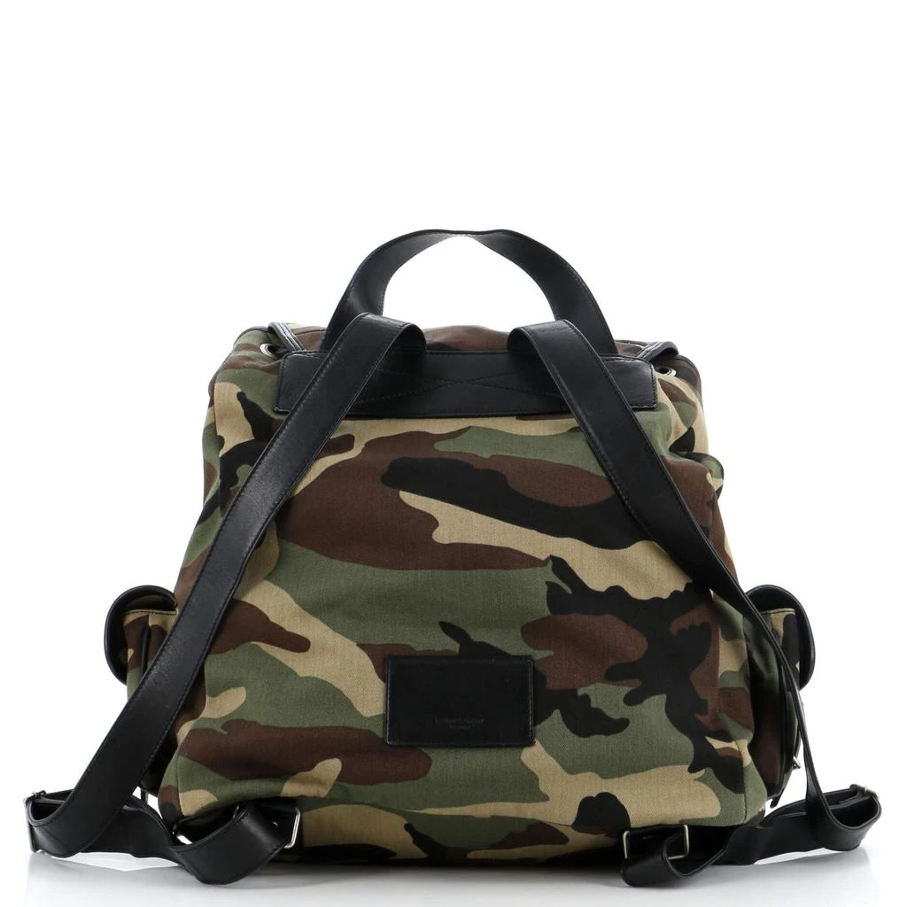 Yves Saint Laurent Rock Sac Backpack Camouflage Canvas Medium 3