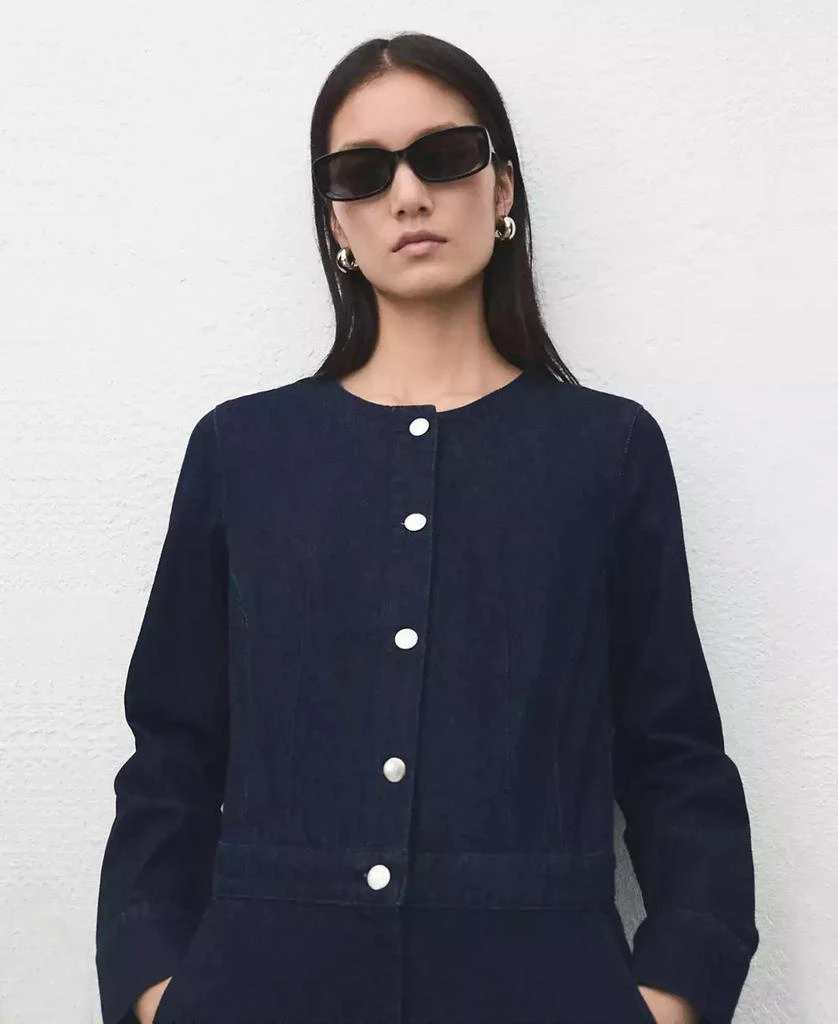 Mango Women
s Buttons Denim Jumpsuit 6