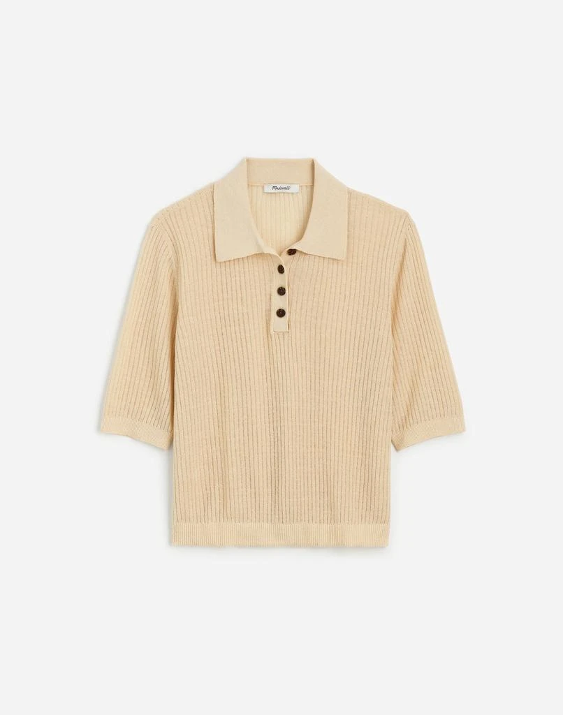 Madewell Short-Sleeve Polo Sweater Tee 6