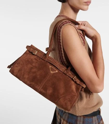 Prada Prada Bonnie Medium suede shoulder bag 2