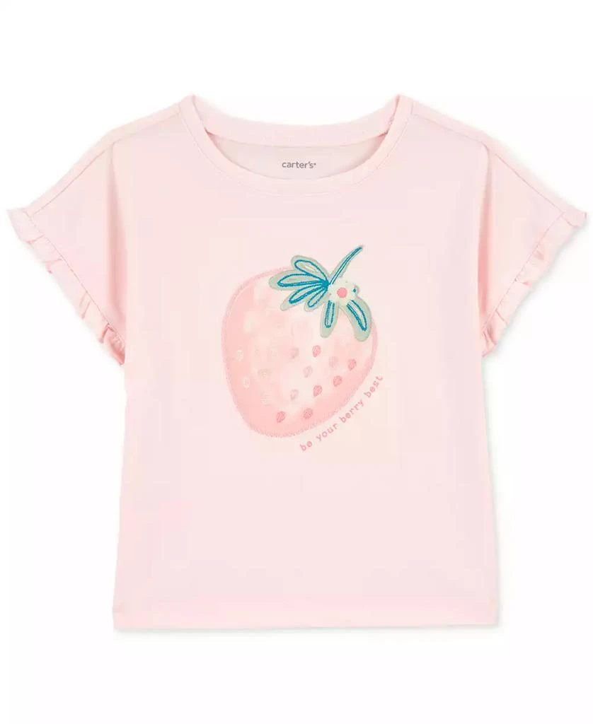 Carter's Toddler Girls Strawberry Jersey T-Shirt 1