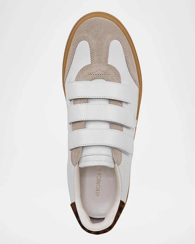 VERONICA BEARD Reagan Mixed Leather Triple-Grip Sneakers 4