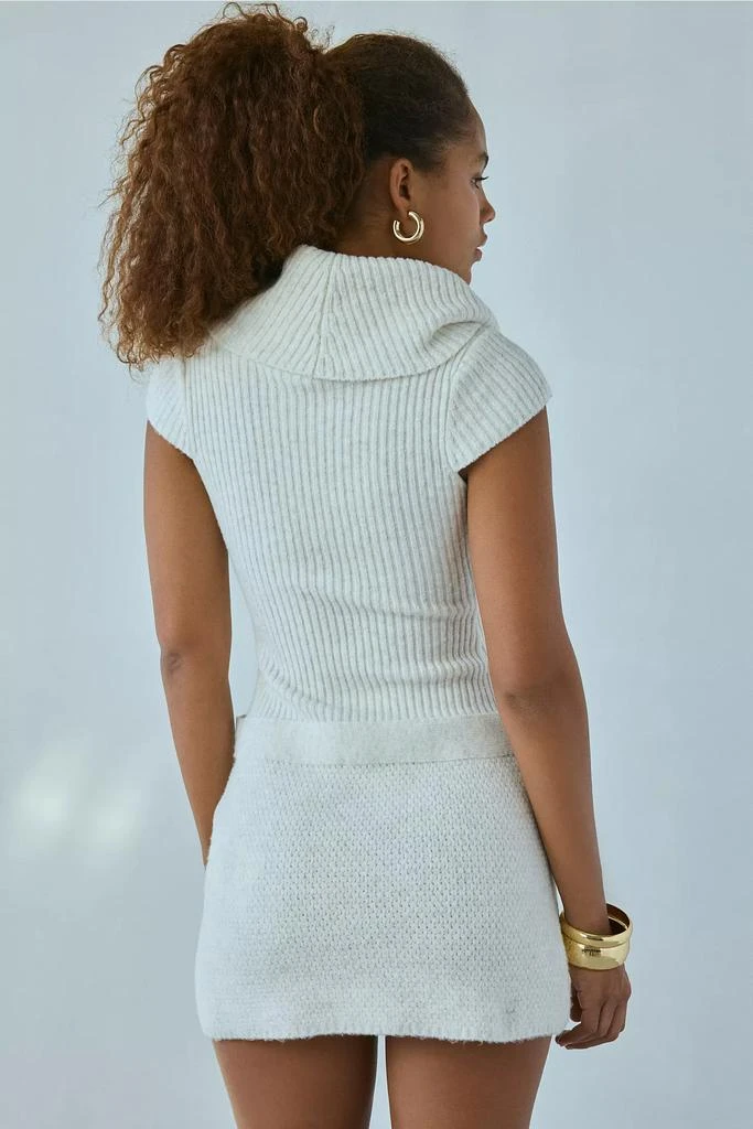 Kimchi Blue Kimchi Blue Elena Foldover Off-The-Shoulder Sweater Mini Dress 3