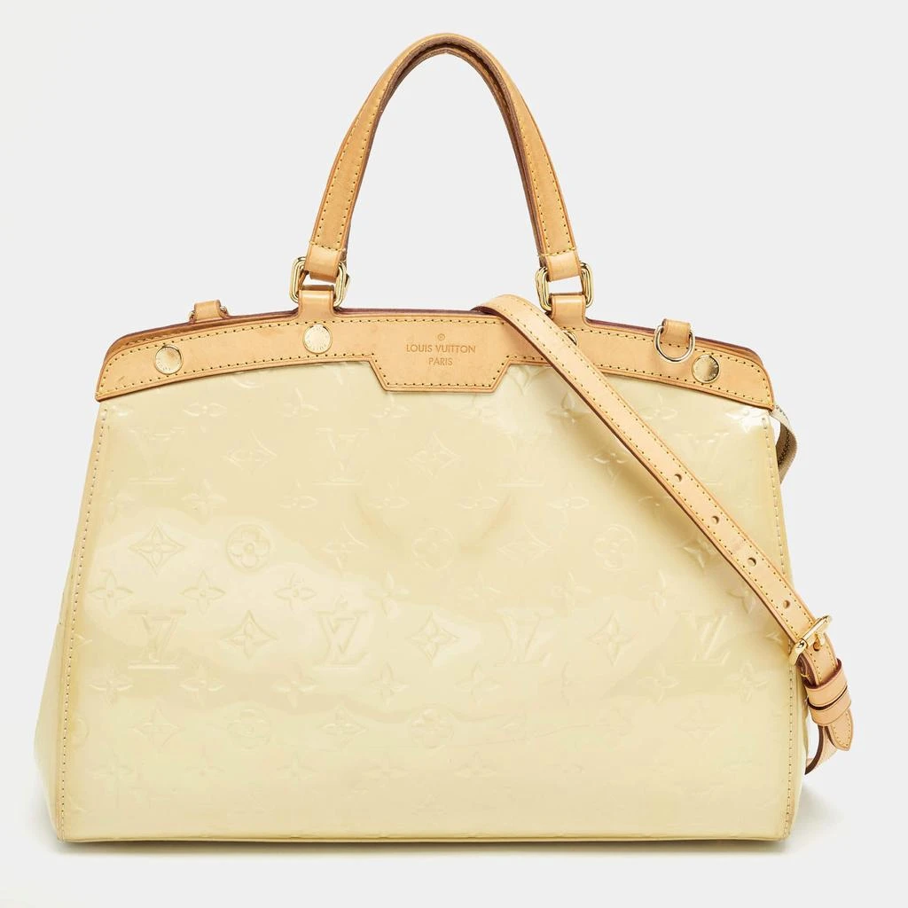 Louis Vuitton Louis Vuitton Citrine Monogram Vernis Brea MM Bag 1
