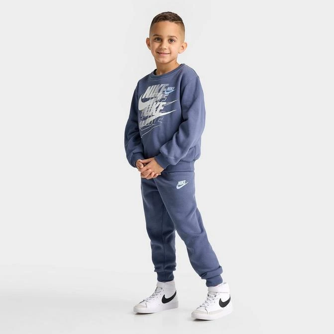 NIKE Little Kids' Nike Futura Fleece Sweatshirt and Jogger Pants Set 1