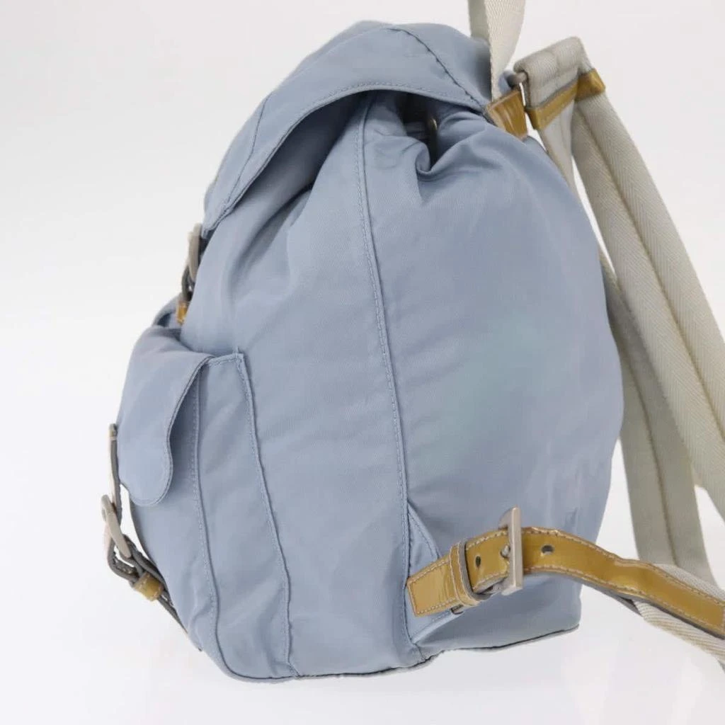 Prada Vela Double Front Pocket Backpack Tessuto With Saffiano Leather Nylon Backpack Bag (Pre-Owned) 3