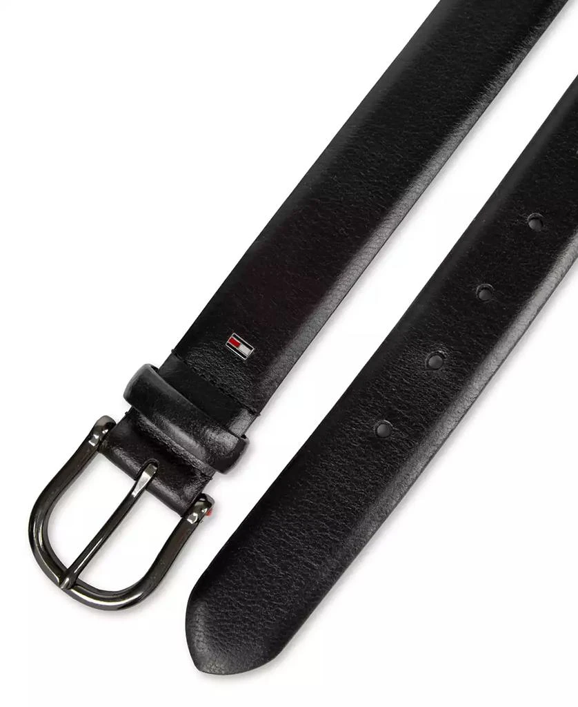 Tommy Hilfiger Men's Nautical Feather Edge Leather Belt 4