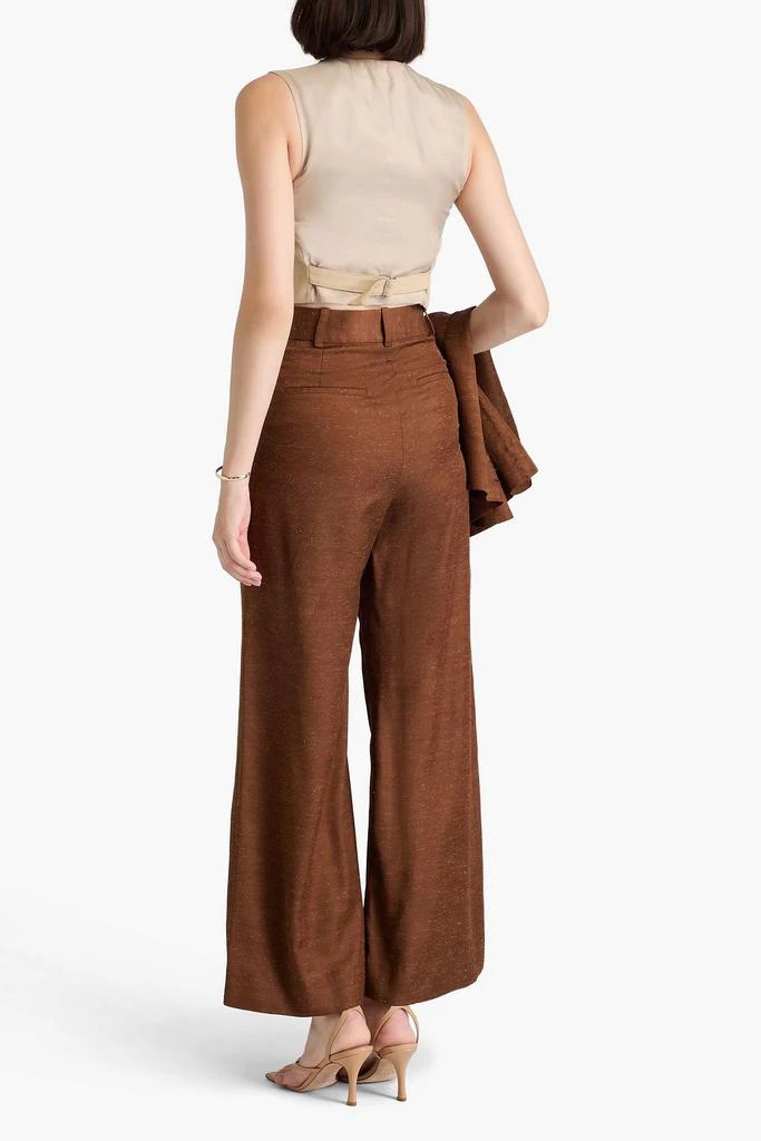 BY MALENE BIRGER Puglia slub twill wide-leg pants 3