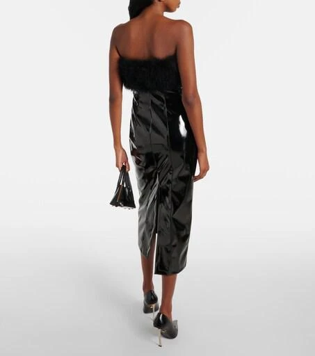 luisaviaroma blumarine ruffled silk long dress Cotton & silk georgette frill long dress - Blumarine - Women