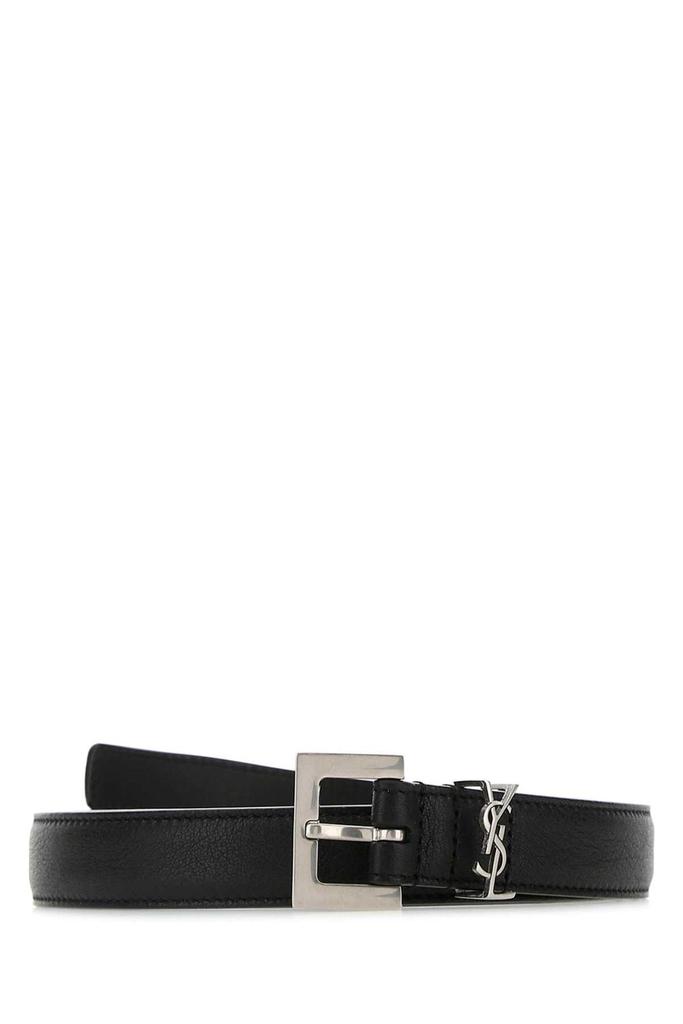 Yves Saint Laurent Saint Laurent Monogram Logo Plaque Belt