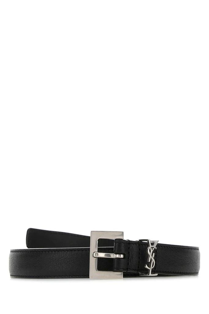 Saint Laurent Saint Laurent Monogram Logo Plaque Belt 1