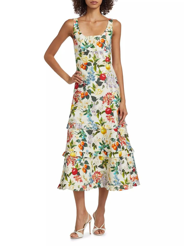 Sachin & Babi Caterina Printed Tiered Midi-Dress 3