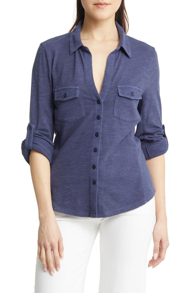 Caslon Roll Tab Knit Shirt