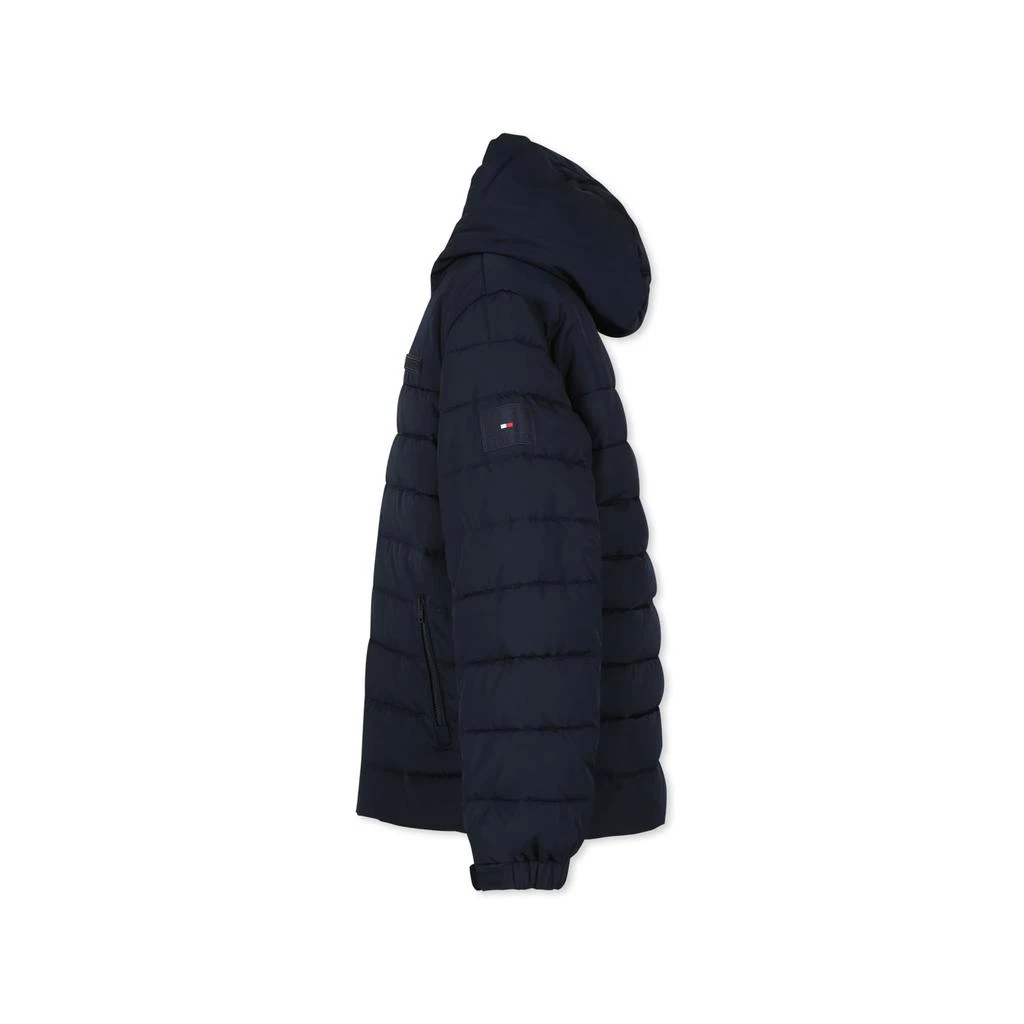 Tommy Hilfiger Blue Down Jacket For Boy With Logo 3