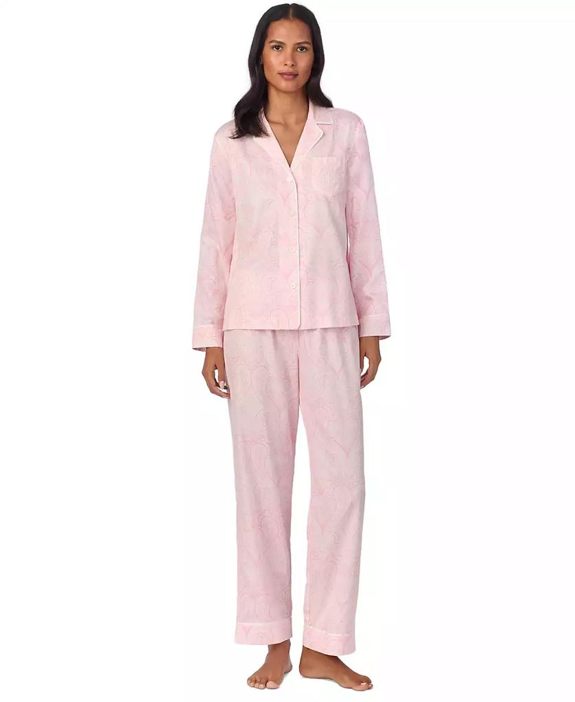Ralph Lauren Women's Notched-Collar Pajama Set
