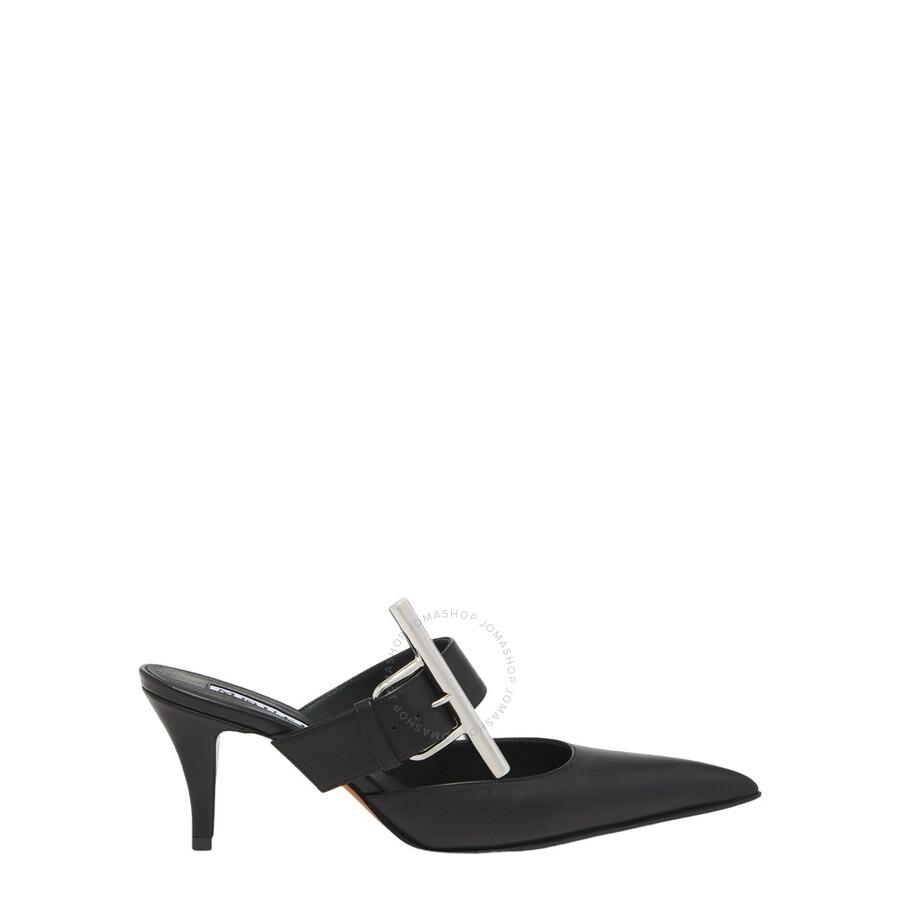 Alexander McQueen Silver leather slippers - Slippers