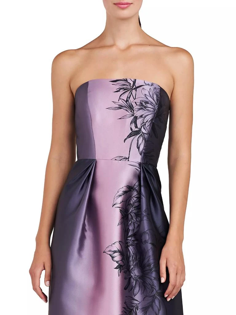 Kay Unger Marisol Strapless Mikado Column Gown 5