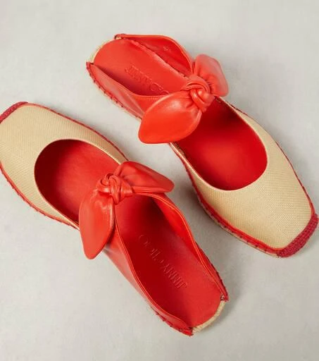 Jimmy Choo Reka leather and raffia espadrilles 6
