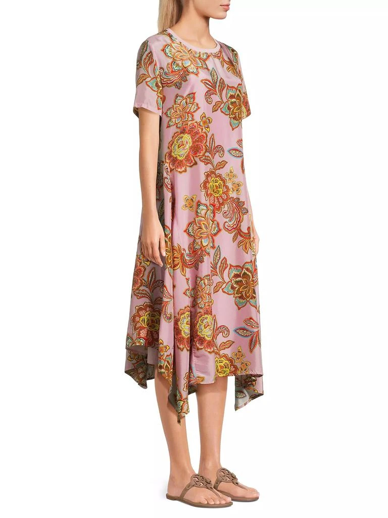 Johnny Was Messina Floral Silk Dress 4
