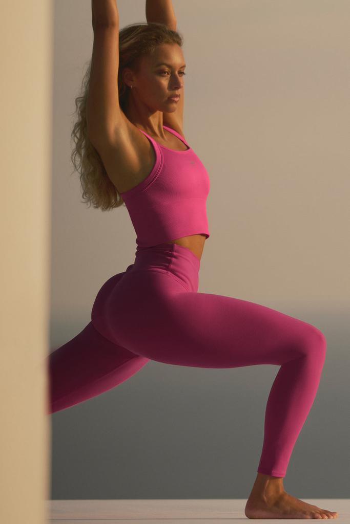 Alo 7/8 High-Waist Airlift Legging - Pink Summer Crush - Pants