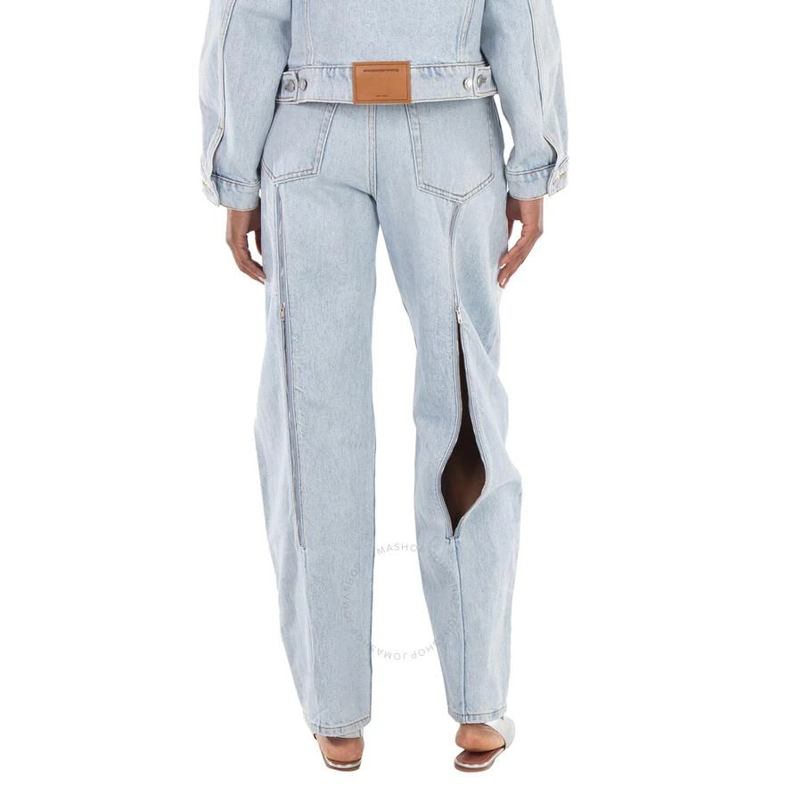 Alexander Wang Logo-Patch High-Rise Tapered Cotton Jeans 2