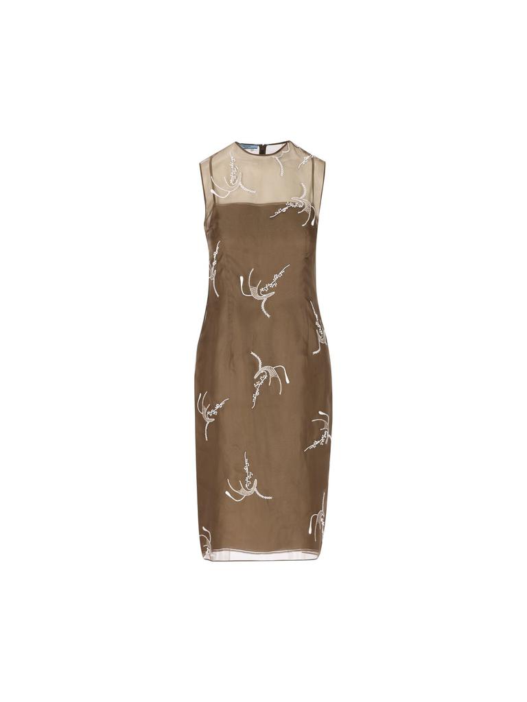 ワンピース PRADA ARMY GREEN COTTON BLEND DRESS Prada Army green cotton blend dress - Dresses & Skirts