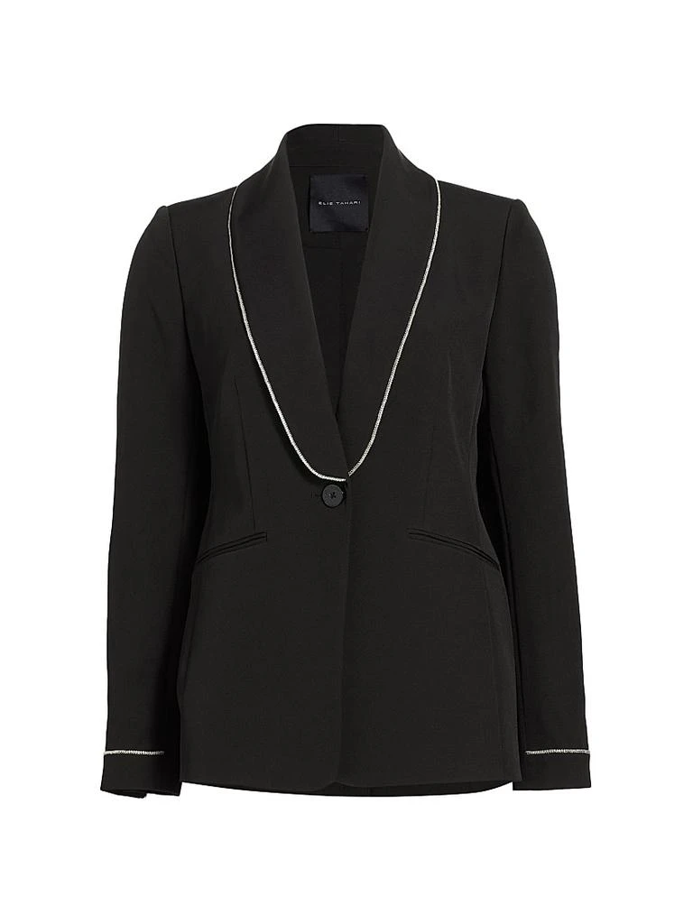 Tahari Lexy Crystal-Trimmed Blazer 1